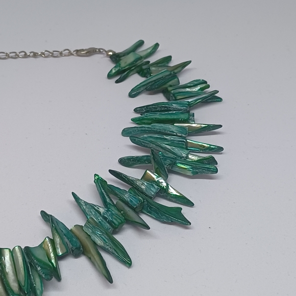 *Claimed* Dyed shell shard necklace - Picture 3 of 3
